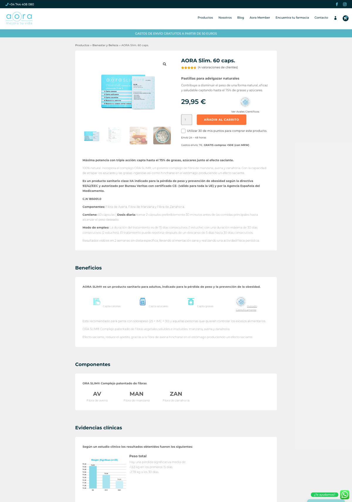Diseño web para farmacia online
